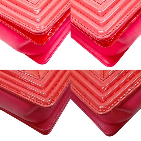 0121795BO (X6) Chanel Shoulder Bag Red Enamel - Picture 9 of 13